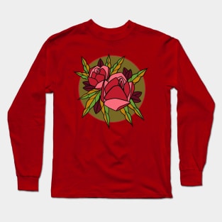 Art Deco roses Long Sleeve T-Shirt